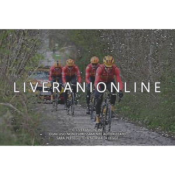 28-03-2024 Allenamento Tour Des Flandres 2024; 2024, Uno X - Mobility; Koppenberg; ©SIROTTI/AGENZIA ALDO LIVERANI SAS