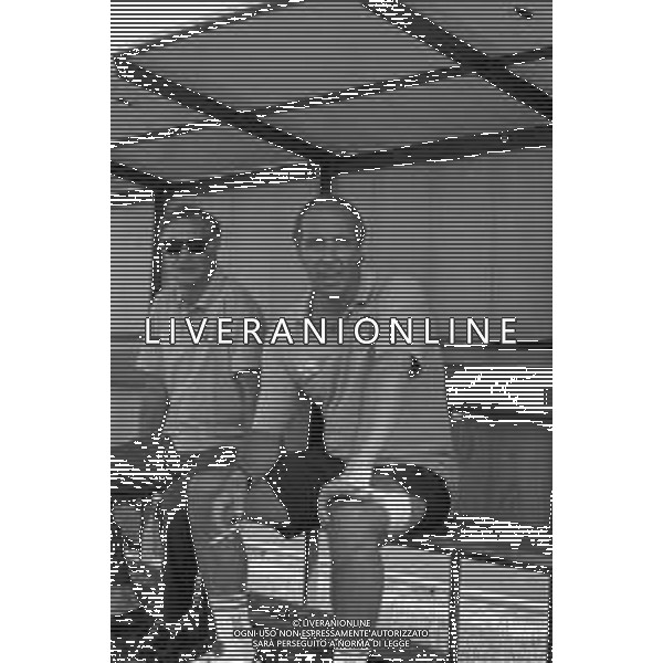 Neg- RETROSPETTIVA GIAN PIERO VENTURA ALLENATORE NELLA FOTO ALLENATORE LECCE CALCIO NELL\'ANNO 1995-1996 AG ALDO LIVERANI SAS