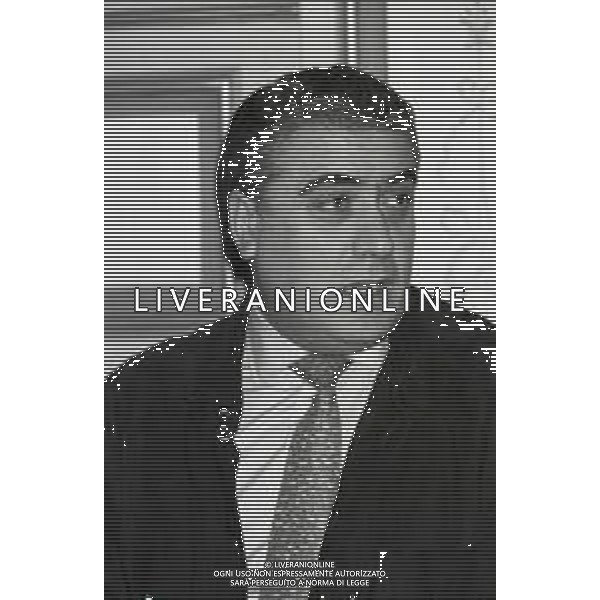NEG-RETROSPETTIVA LORENZO SAINZ PRESIDENTE REAL MADRD CALCIO NELLA FOTO LORENZO SAINZ A MILANO ALL\'HOTEL PRINCIPE E SAVOIA NELL\'ANNO 1996 AG ALDO LIVERANI SAS