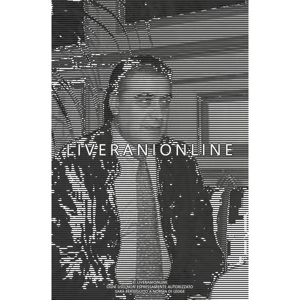NEG-RETROSPETTIVA LORENZO SAINZ PRESIDENTE REAL MADRD CALCIO NELLA FOTO LORENZO SAINZ A MILANO ALL\'HOTEL PRINCIPE E SAVOIA NELL\'ANNO 1996 AG ALDO LIVERANI SAS