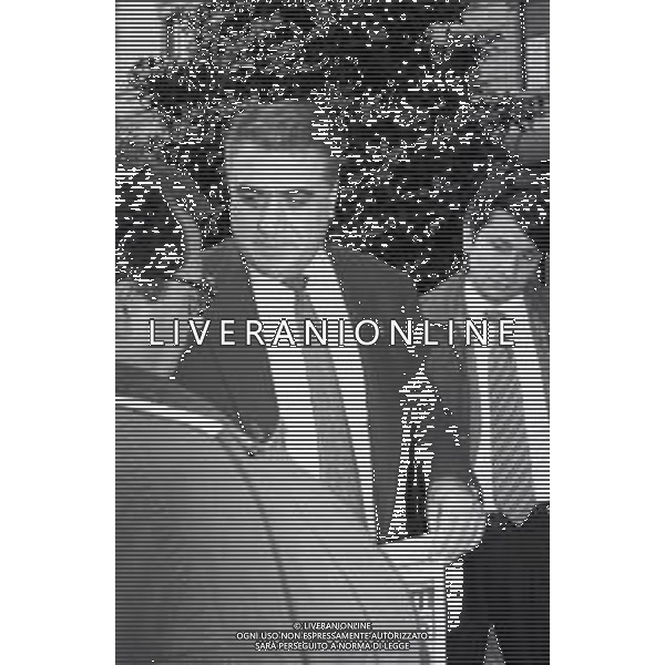 NEG-RETROSPETTIVA LORENZO SAINZ PRESIDENTE REAL MADRD CALCIO NELLA FOTO LORENZO SAINZ A MILANO ALL\'HOTEL PRINCIPE E SAVOIA NELL\'ANNO 1996 AG ALDO LIVERANI SAS