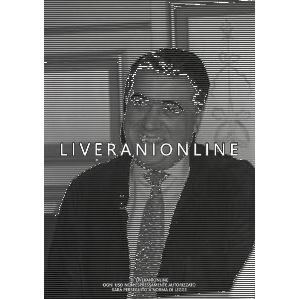 NEG-RETROSPETTIVA LORENZO SAINZ PRESIDENTE REAL MADRD CALCIO NELLA FOTO LORENZO SAINZ A MILANO ALL\'HOTEL PRINCIPE E SAVOIA NELL\'ANNO 1996 AG ALDO LIVERANI SAS