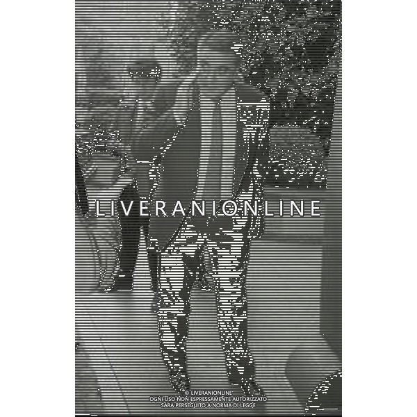 NEG-RETROSPETTIVA LORENZO SAINZ PRESIDENTE REAL MADRD CALCIO NELLA FOTO LORENZO SAINZ A MILANO ALL\'HOTEL PRINCIPE E SAVOIA NELL\'ANNO 1996 AG ALDO LIVERANI SAS