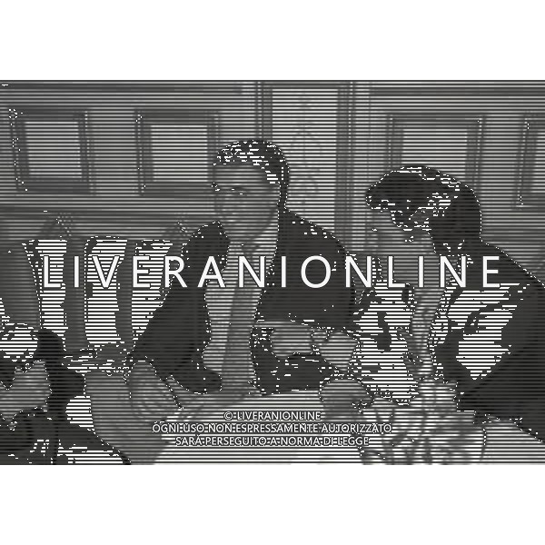 NEG-RETROSPETTIVA LORENZO SAINZ PRESIDENTE REAL MADRD CALCIO NELLA FOTO LORENZO SAINZ A MILANO ALL\'HOTEL PRINCIPE E SAVOIA NELL\'ANNO 1996 AG ALDO LIVERANI SAS