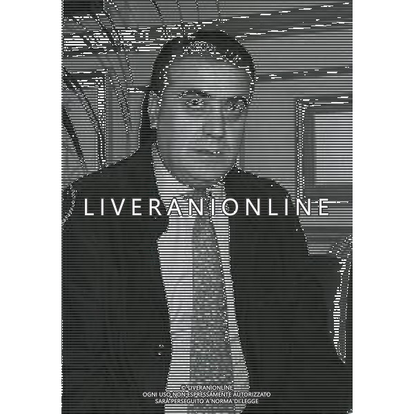 NEG-RETROSPETTIVA LORENZO SAINZ PRESIDENTE REAL MADRD CALCIO NELLA FOTO LORENZO SAINZ A MILANO ALL\'HOTEL PRINCIPE E SAVOIA NELL\'ANNO 1996 AG ALDO LIVERANI SAS
