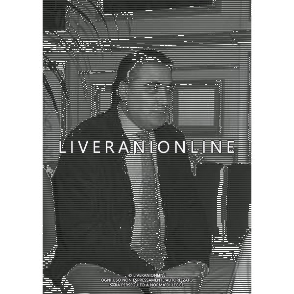 NEG-RETROSPETTIVA LORENZO SAINZ PRESIDENTE REAL MADRD CALCIO NELLA FOTO LORENZO SAINZ A MILANO ALL\'HOTEL PRINCIPE E SAVOIA NELL\'ANNO 1996 AG ALDO LIVERANI SAS