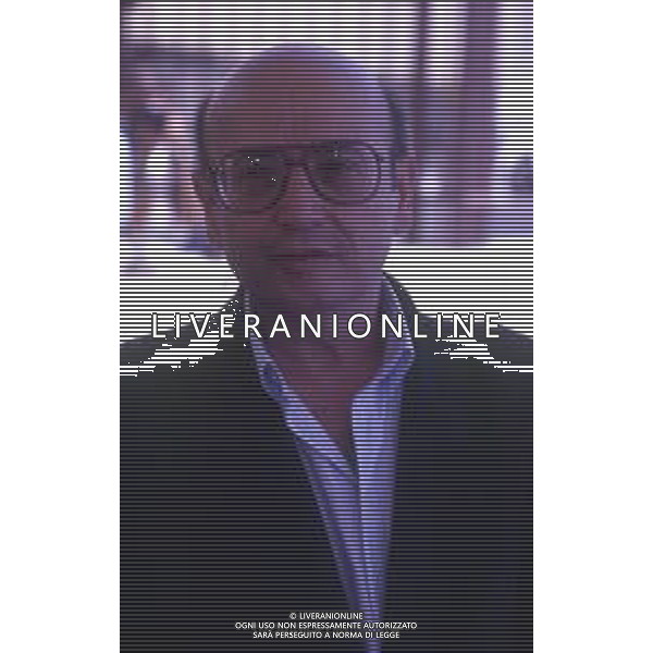 DIAP- RETROSPETTIVA THEO ANGELOPOULOS REGISTA -SCENEGGIATORE E PRODUTTORE CINEMATOGRAFICO NELLA FOTO THEO ANGELOPOULOS NELL\'ANNO 1991 A CANNES AG ALDO LIVERANI SAS 