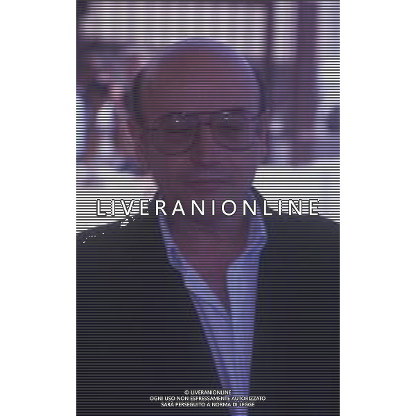DIAP- RETROSPETTIVA THEO ANGELOPOULOS REGISTA -SCENEGGIATORE E PRODUTTORE CINEMATOGRAFICO NELLA FOTO THEO ANGELOPOULOS NELL\'ANNO 1991 A CANNES AG ALDO LIVERANI SAS 
