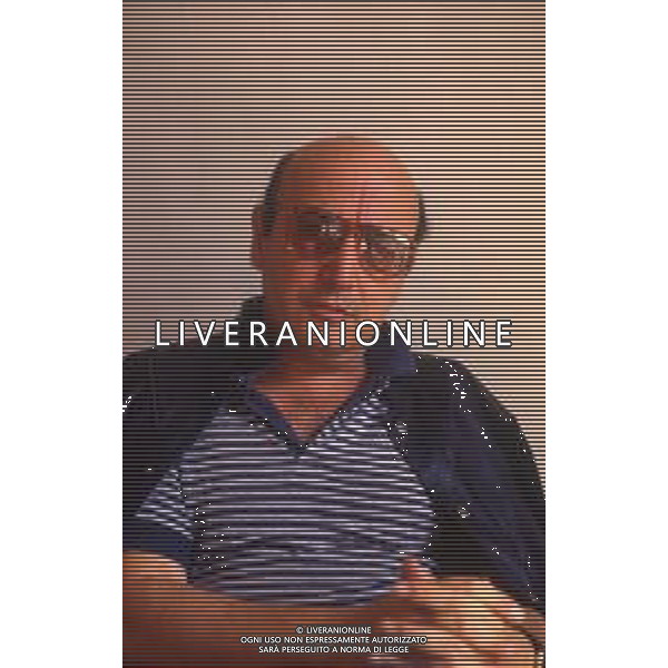 DIAP- RETROSPETTIVA THEO ANGELOPOULOS REGISTA -SCENEGGIATORE E PRODUTTORE CINEMATOGRAFICO  NELLA FOTO THEO ANGELOPOULOS A VENEZIA  NELL\'ANNO 1985 AG ALDO LIVERANI SAS