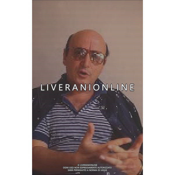 DIAP- RETROSPETTIVA THEO ANGELOPOULOS REGISTA -SCENEGGIATORE E PRODUTTORE CINEMATOGRAFICO  NELLA FOTO THEO ANGELOPOULOS A VENEZIA  NELL\'ANNO 1985 AG ALDO LIVERANI SAS