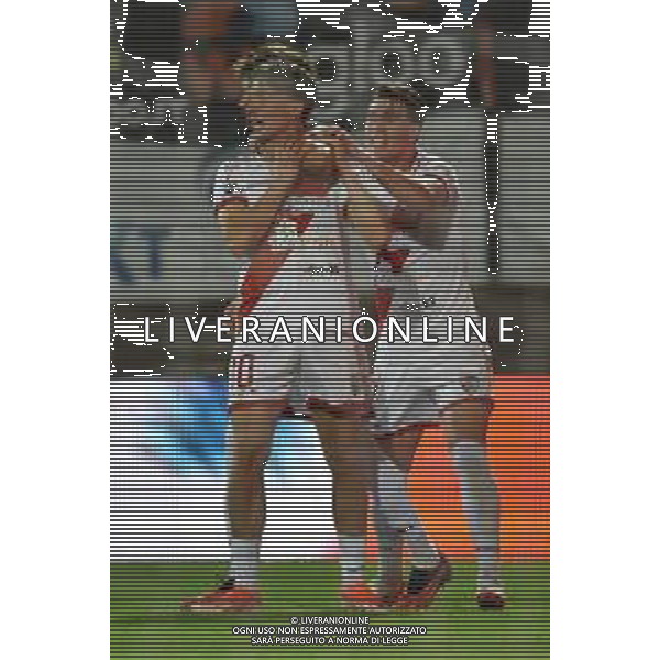 TVRG Mantova vs Atalanta U23 nella foto esultanza Mantova dopo il gol dell\'1 a 1 David Wieser Mantova 30-03-2024 Stadio Danilo Martelli 34a giornata Campionato Serie C girone A foto Roberto Garavaglia/Agenzia Aldo Liverani sas/ AGENZIA ALDO LIVERANI SAS