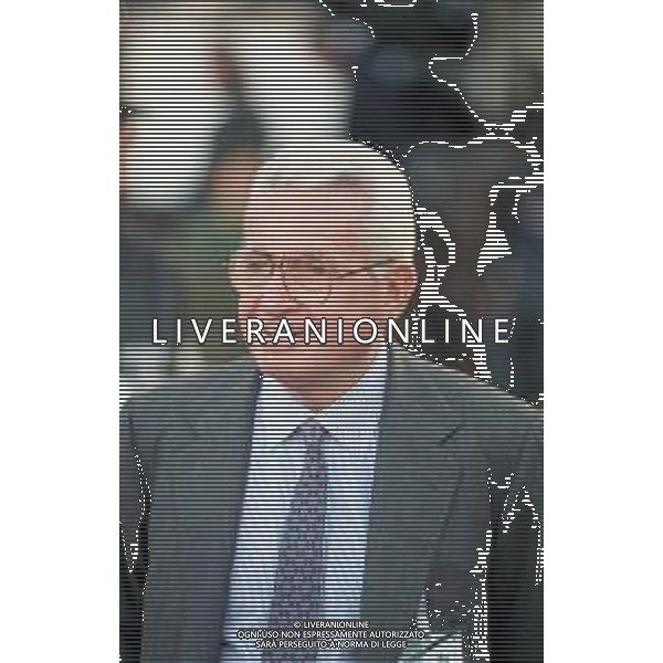 Neg- RETROSPETTIVA AVVOCATO VITTORIO CAISSOTTI CHIUSANO PRESIDENTE JUVENTUS CALCIO NELLA FOTO ALL\'OLYMPIASTADION DI MONACO DI BAVIERA PER LA FINALE DI CHAMPIONS LEAGUE IL 28.05.1997 AG ALDO LIVERANI SAS