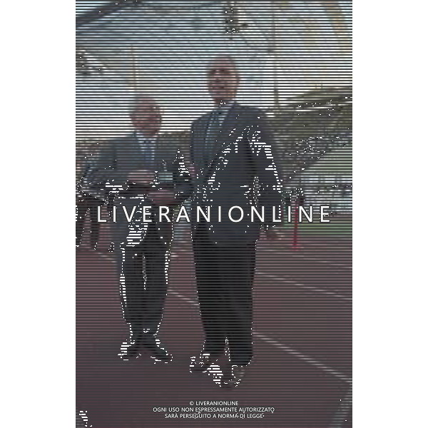 Neg- RETROSPETTIVA AVVOCATO VITTORIO CAISSOTTI CHIUSANO PRESIDENTE JUVENTUS CALCIO NELLA FOTO CON ROBERTO BETTEGA ALL\'OLYMPIASTADION DI MONACO DI BAVIERA PER LA FINALE DI CHAMPIONS LEAGUE IL 28.05.1997 AG ALDO LIVERANI SAS