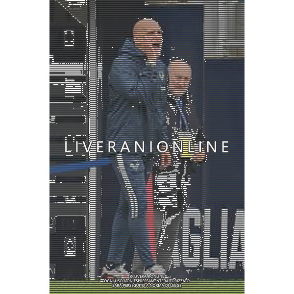 1-4-2024. Cagliari calcio-U.S. Hellas Verona F.C. 30° giornata campionato calcio italiano Serie A 2023/2024, stadio Unipol Domus Cagliari. Foto Salvatore Moi/Agenzia Aldo Liverani s.as. Nella foto: Fabrizio Del Rosso allenatore Hellas Verona ©MOI SALVATORE / AGENZIA ALDO LIVERANI SAS