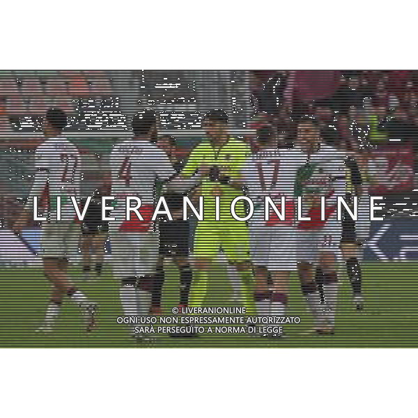 VENEZIA - REGGIANA CAMPIONATO CALCIO SERIE B 01.04.2024 NELLA FOTO ESULTANZA E FESTEGGIAMENTI A FINE GARA DEI GIOCATORI DELLA REGGIANA © AGENZIA ALDO LIVERANI SAS