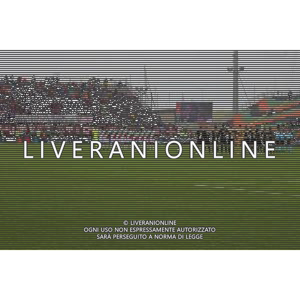 VENEZIA - REGGIANA CAMPIONATO CALCIO SERIE B 01.04.2024 NELLA FOTO IL MINUTO DI SILENZIO PER LA MORTE DI JOE BARONE © AGENZIA ALDO LIVERANI SAS