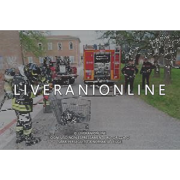 IMOLA 01 04 2024 OSSERVANZA INCENDIO DI UN LAMPIONE NEL PADIGLIONE 5 DELL\'OSSERVANZA PROVOCATO DAI RAGAZZI CHE ALL\'ARRIVO DEI CARABINIERI SONO SCAPPATI FOTO GIANNI SANNA-AG ALDO LIVERANI SAS