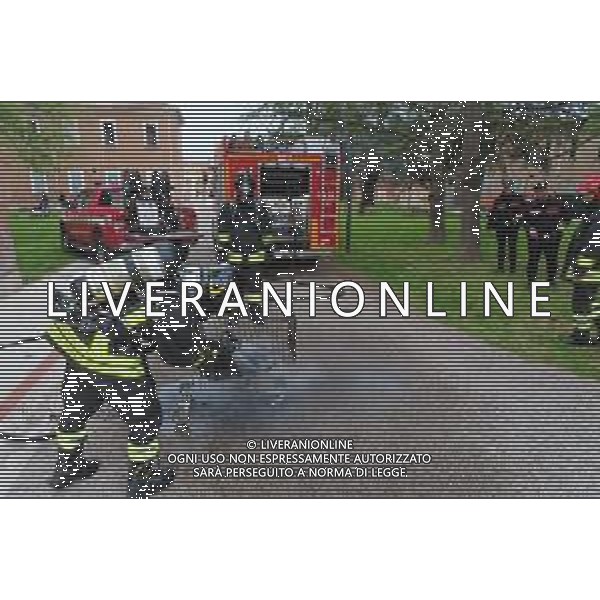 IMOLA 01 04 2024 OSSERVANZA INCENDIO DI UN LAMPIONE NEL PADIGLIONE 5 DELL\'OSSERVANZA PROVOCATO DAI RAGAZZI CHE ALL\'ARRIVO DEI CARABINIERI SONO SCAPPATI FOTO GIANNI SANNA-AG ALDO LIVERANI SAS