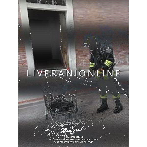 IMOLA 01 04 2024 OSSERVANZA INCENDIO DI UN LAMPIONE NEL PADIGLIONE 5 DELL\'OSSERVANZA PROVOCATO DAI RAGAZZI CHE ALL\'ARRIVO DEI CARABINIERI SONO SCAPPATI FOTO GIANNI SANNA-AG ALDO LIVERANI SAS
