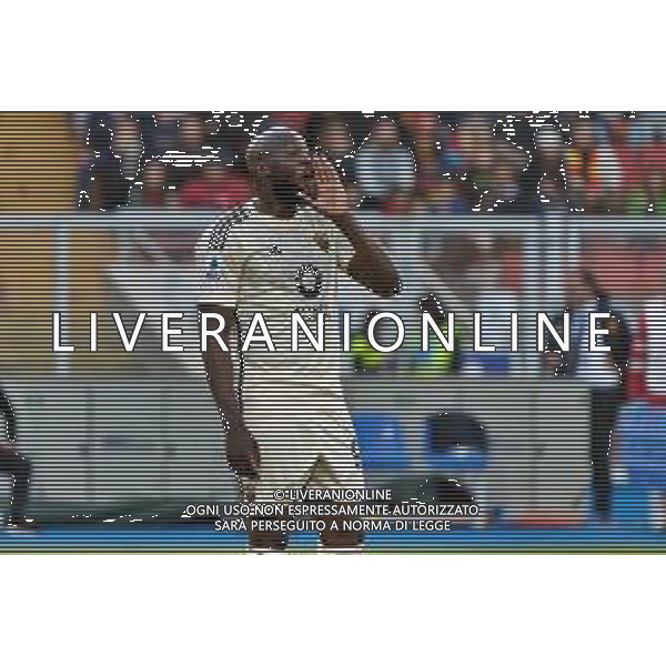 TVEM Romelu Lukaku of AS Roma during the Italian soccer Serie A match US Lecce vs AS Roma on April 1, 2024 at Via del Mare Stadium in Lecce, Italy. Photo Emmanuele Mastrodonato/agenzia Liverani