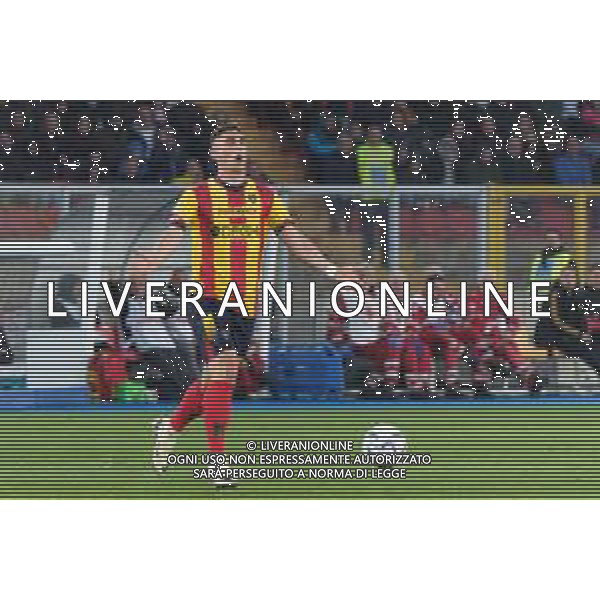 TVEM Nikola Krstovic of US Lecce during the Italian soccer Serie A match US Lecce vs AS Roma on April 1, 2024 at Via del Mare Stadium in Lecce, Italy. Photo Emmanuele Mastrodonato/agenzia Liverani