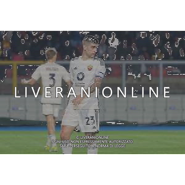 TVEM Gianluca Mancini of AS Roma during the Italian soccer Serie A match US Lecce vs AS Roma on April 1, 2024 at Via del Mare Stadium in Lecce, Italy. Photo Emmanuele Mastrodonato/agenzia Liverani