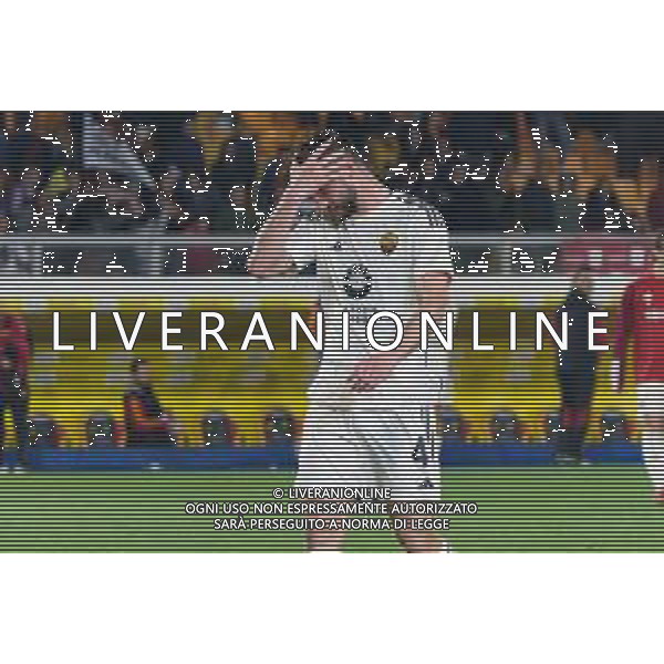 TVEM Bryan Cristante of AS Roma disappointment during the Italian soccer Serie A match US Lecce vs AS Roma on April 1, 2024 at Via del Mare Stadium in Lecce, Italy. Photo Emmanuele Mastrodonato/agenzia Liverani