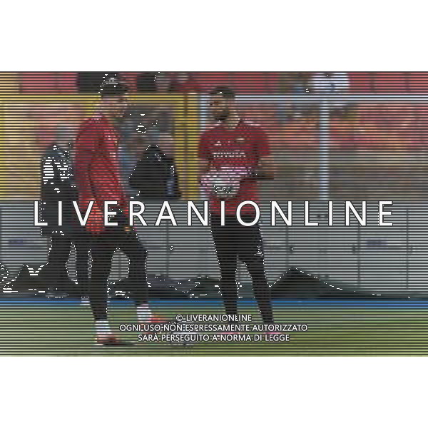TVEM Pietro Boer of AS Roma and Rui Patricio of AS Roma during the Italian soccer Serie A match US Lecce vs AS Roma on April 1, 2024 at Via del Mare Stadium in Lecce, Italy. Photo Emmanuele Mastrodonato/agenzia Liverani / AGENZIA ALDO LIVERANI SAS