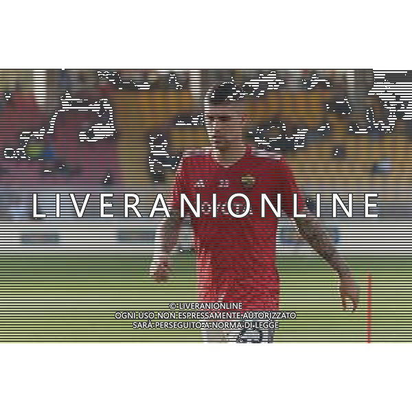 TVEM Gianluca Mancini of AS Roma during the Italian soccer Serie A match US Lecce vs AS Roma on April 1, 2024 at Via del Mare Stadium in Lecce, Italy. Photo Emmanuele Mastrodonato/agenzia Liverani / AGENZIA ALDO LIVERANI SAS