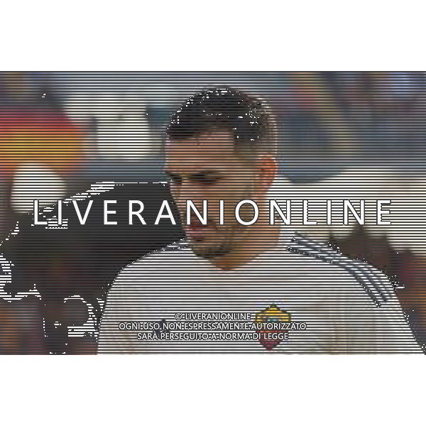 TVEM Leandro Paredes of AS Roma during the Italian soccer Serie A match US Lecce vs AS Roma on April 1, 2024 at Via del Mare Stadium in Lecce, Italy. Photo Emmanuele Mastrodonato/agenzia Liverani / AGENZIA ALDO LIVERANI SAS