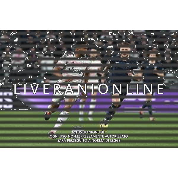 Torino 02.04.2024 Stadio Allianz Stadium ©Alessandro Falzone/Agenzia Aldo Liverani Juventus vs Lazio Coppa Italia Frecciarossa 2023/2024 Semifinale Andata Nella foto : GLEISON BREMER-IMMOBILE CIRO ©Falzone / AGENZIA ALDO LIVERANI SAS