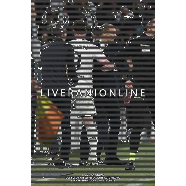 Torino 02.04.2024 Stadio Allianz Stadium ©Alessandro Falzone/Agenzia Aldo Liverani Juventus vs Lazio Coppa Italia Frecciarossa 2023/2024 Semifinale Andata Nella foto : ALLEGRI VLAHOVIC