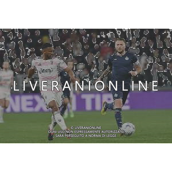 Torino 02.04.2024 Stadio Allianz Stadium ©Alessandro Falzone/Agenzia Aldo Liverani Juventus vs Lazio Coppa Italia Frecciarossa 2023/2024 Semifinale Andata Nella foto : BREMER GLEISON- IMMOBILE CIRO