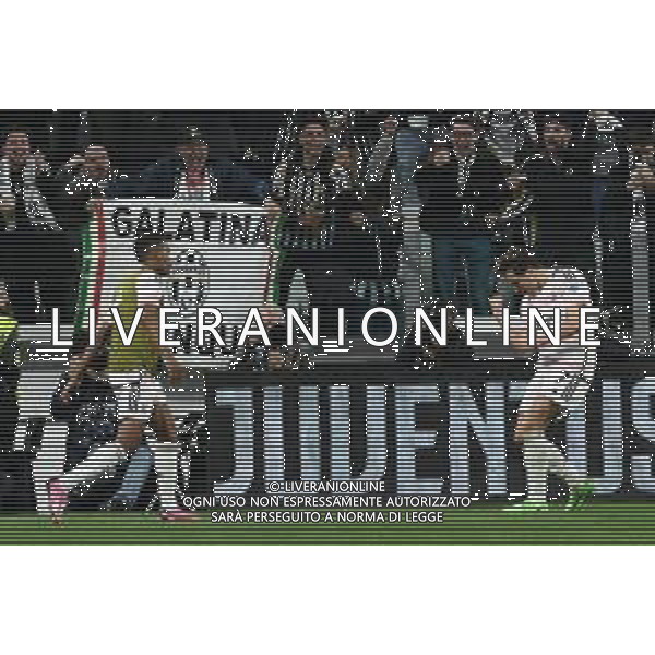 Torino 02.04.2024 Stadio Allianz Stadium ©Alessandro Falzone/Agenzia Aldo Liverani Juventus vs Lazio Coppa Italia Frecciarossa 2023/2024 Semifinale Andata Nella foto : ESULTANZA GOL DI CHIESA FEDERICO