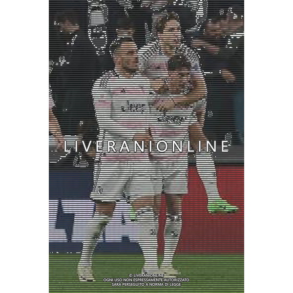 Torino 02.04.2024 Stadio Allianz Stadium ©Alessandro Falzone/Agenzia Aldo Liverani Juventus vs Lazio Coppa Italia Frecciarossa 2023/2024 Semifinale Andata Nella foto : ESULTANZA GOL DI CHIESA FEDERICO