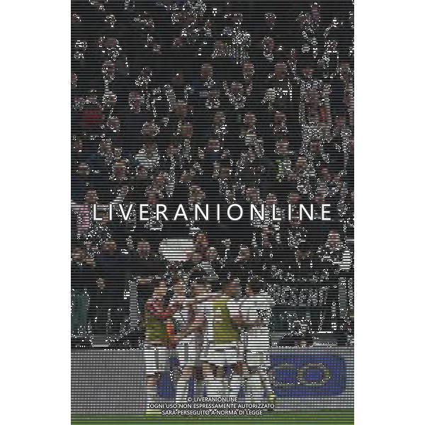 Torino 02.04.2024 Stadio Allianz Stadium ©Alessandro Falzone/Agenzia Aldo Liverani Juventus vs Lazio Coppa Italia Frecciarossa 2023/2024 Semifinale Andata Nella foto : ESULTANZA GOL DI VLAHOVIC DUŠAN