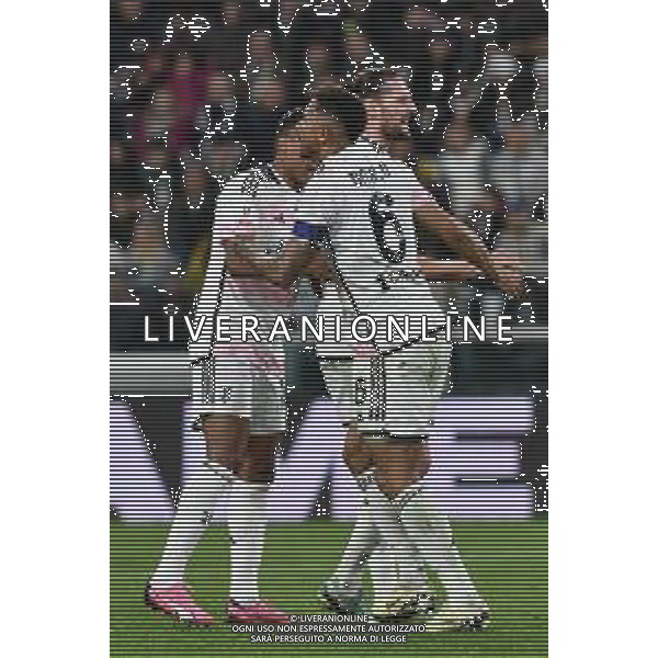 Torino 02.04.2024 Stadio Allianz Stadium ©Alessandro Falzone/Agenzia Aldo Liverani Juventus vs Lazio Coppa Italia Frecciarossa 2023/2024 Semifinale Andata Nella foto : ALEX SANDRO-RABIOT ADRIEN-DANILO