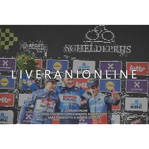 03-04-2024 Scheldeprijs; 2024, Soudal - Quick Step; 2024, Alpecin - Deceuninck; 2024, Jayco Alula; Merlier, Tim; Philipsen, Jasper; Groenewegen, Dylan; Schoten; ©SIROTTI / AGENZIA ALDO LIVERANI SAS