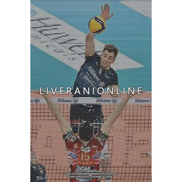 TVRG Milano vs Perugia nella foto Agustin Loser (Powervolley Milano) Milano 03-04-2024 Allianz Cloud Palalido Allianz Powervolley Milano vs Sir Susa Vim Volley Perugia SuperLega Credem Banca - gara 2 semifinali playoff scudetto foto Roberto Garavaglia/Agenzia Aldo Liverani sas