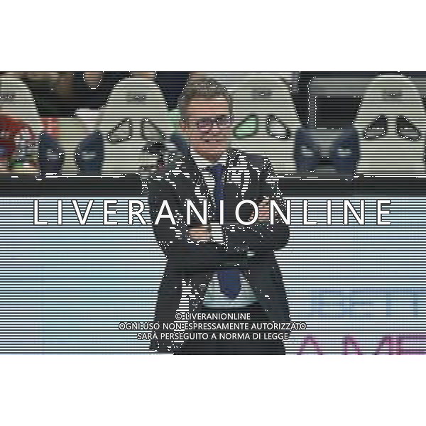 TVRG Milano vs Perugia nella foto Angelo Lorenzetti allenatore Volley Perugia Milano 03-04-2024 Allianz Cloud Palalido Allianz Powervolley Milano vs Sir Susa Vim Volley Perugia SuperLega Credem Banca - gara 2 semifinali playoff scudetto foto Roberto Garavaglia/Agenzia Aldo Liverani sas