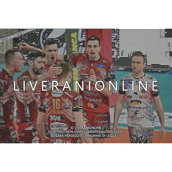 TVRG Milano vs Perugia nella foto esultanza Volley Perugia dopo un punto Milano 03-04-2024 Allianz Cloud Palalido Allianz Powervolley Milano vs Sir Susa Vim Volley Perugia SuperLega Credem Banca - gara 2 semifinali playoff scudetto foto Roberto Garavaglia/Agenzia Aldo Liverani sas
