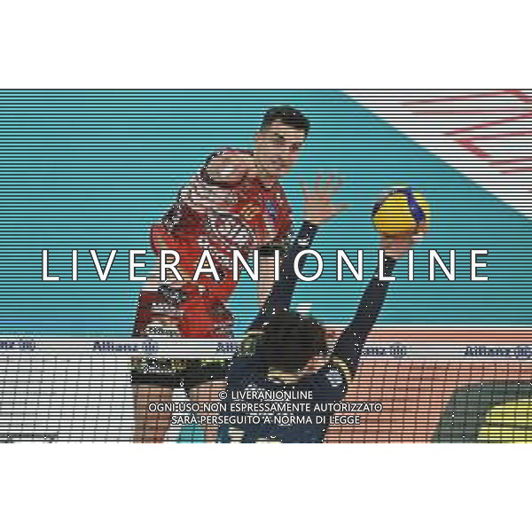 TVRG Milano vs Perugia nella foto Wassim Ben Tara (Volley Perugia) Milano 03-04-2024 Allianz Cloud Palalido Allianz Powervolley Milano vs Sir Susa Vim Volley Perugia SuperLega Credem Banca - gara 2 semifinali playoff scudetto foto Roberto Garavaglia/Agenzia Aldo Liverani sas