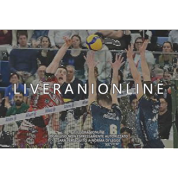 TVRG Milano vs Perugia nella foto Kamil Semeniuk (Volley Perugia) Milano 03-04-2024 Allianz Cloud Palalido Allianz Powervolley Milano vs Sir Susa Vim Volley Perugia SuperLega Credem Banca - gara 2 semifinali playoff scudetto foto Roberto Garavaglia/Agenzia Aldo Liverani sas