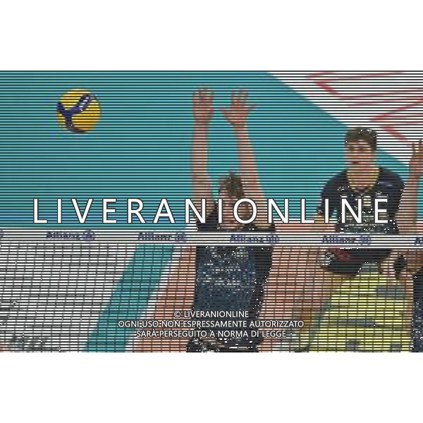 TVRG Milano vs Perugia nella foto Ferre Reggers (Powervolley Milano) Milano 03-04-2024 Allianz Cloud Palalido Allianz Powervolley Milano vs Sir Susa Vim Volley Perugia SuperLega Credem Banca - gara 2 semifinali playoff scudetto foto Roberto Garavaglia/Agenzia Aldo Liverani sas/ AGENZIA ALDO LIVERANI SAS