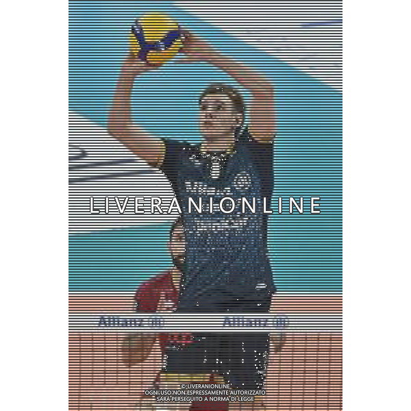 TVRG Milano vs Perugia nella foto Agustin Loser (Powervolley Milano) Milano 03-04-2024 Allianz Cloud Palalido Allianz Powervolley Milano vs Sir Susa Vim Volley Perugia SuperLega Credem Banca - gara 2 semifinali playoff scudetto foto Roberto Garavaglia/Agenzia Aldo Liverani sas/ AGENZIA ALDO LIVERANI SAS