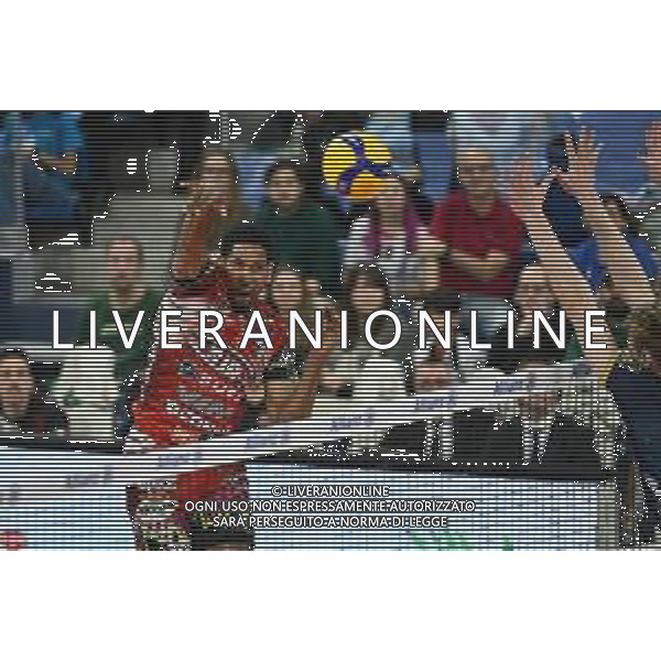 TVRG Milano vs Perugia nella foto Wilfredo Leon Venero (Volley Perugia) Milano 03-04-2024 Allianz Cloud Palalido Allianz Powervolley Milano vs Sir Susa Vim Volley Perugia SuperLega Credem Banca - gara 2 semifinali playoff scudetto foto Roberto Garavaglia/Agenzia Aldo Liverani sas/ AGENZIA ALDO LIVERANI SAS