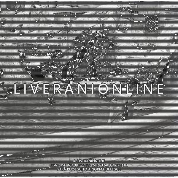 NEG-1950-1955 ROMA FONTANA DI TREVI NELLA FOTO PULIZIA DELLA FONTANA DI TREVI AG ALDO LIVERANI SAS 