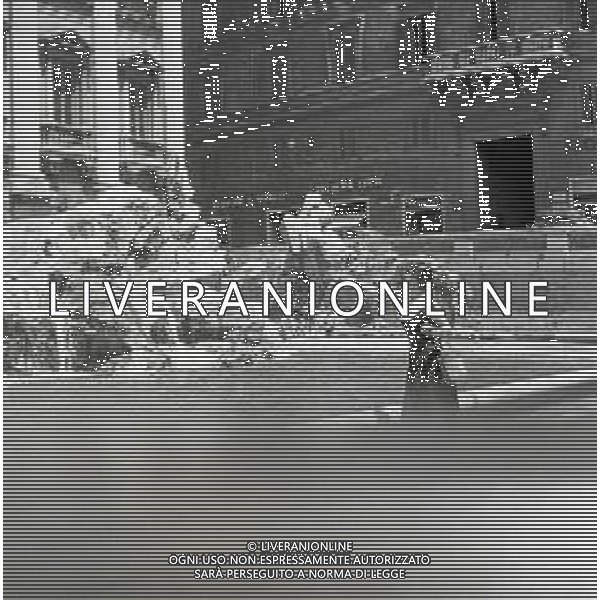NEG-1950-1955 ROMA FONTANA DI TREVI NELLA FOTO PULIZIA DELLA FONTANA DI TREVI AG ALDO LIVERANI SAS 