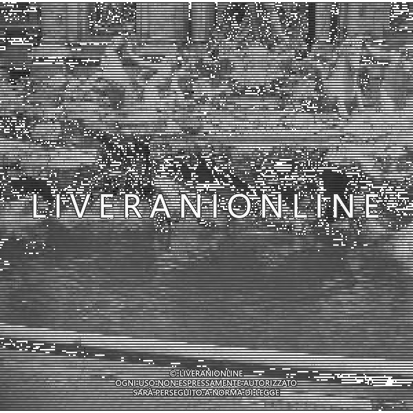 NEG-1950-1955 ROMA FONTANA DI TREVI NELLA FOTO PULIZIA DELLA FONTANA DI TREVI AG ALDO LIVERANI SAS 