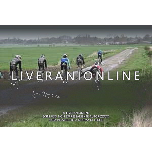 04-04-2024 Allenamento Paris - Roubaix 2024; 2024, Decathlon - Ag2r La Mondiale; Orchies; ©SIROTTI / AGENZIA ALDO LIVERANI SAS